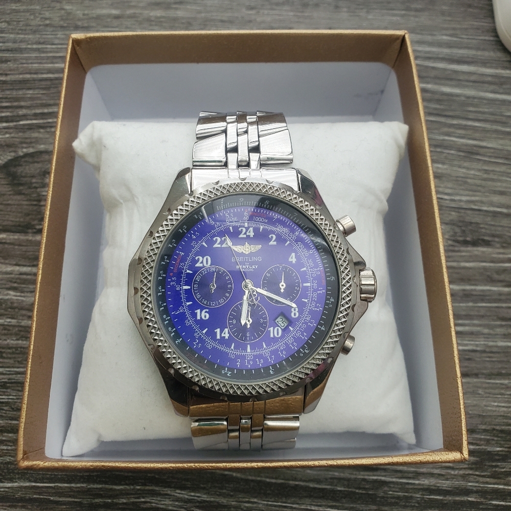 🌹UNVERIFIED 1884 Breitling Watch for Bentley Motors